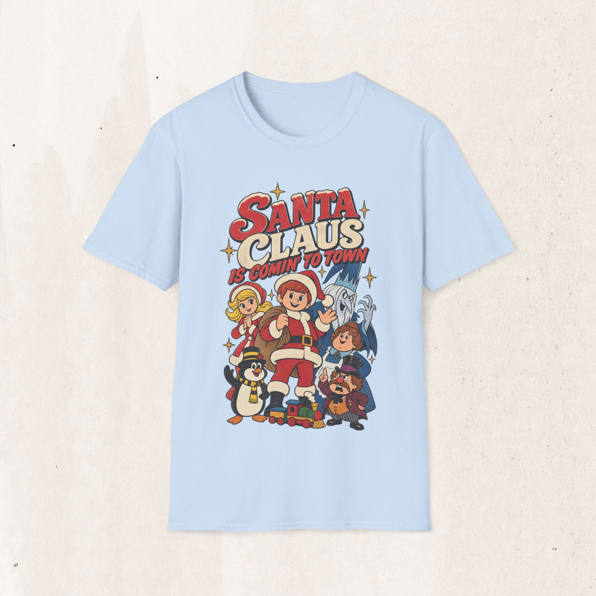 Santa Claus Is Comin' To Town Christmas Tee