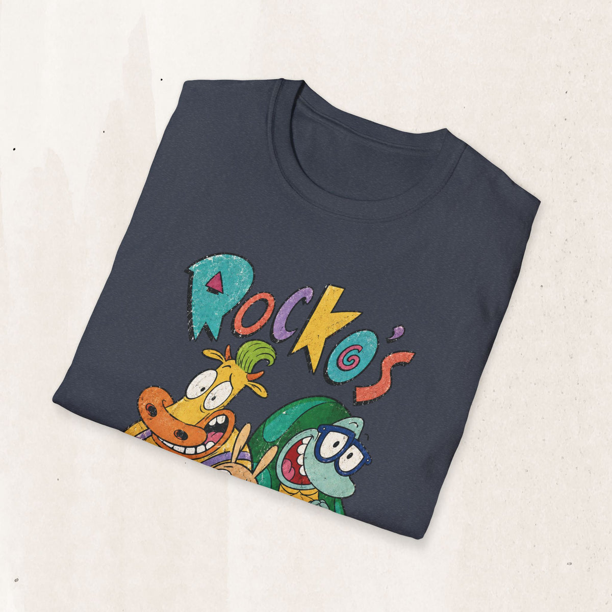 Rocko's Modern Life Graphic Tee in Heather Navy, alternate view