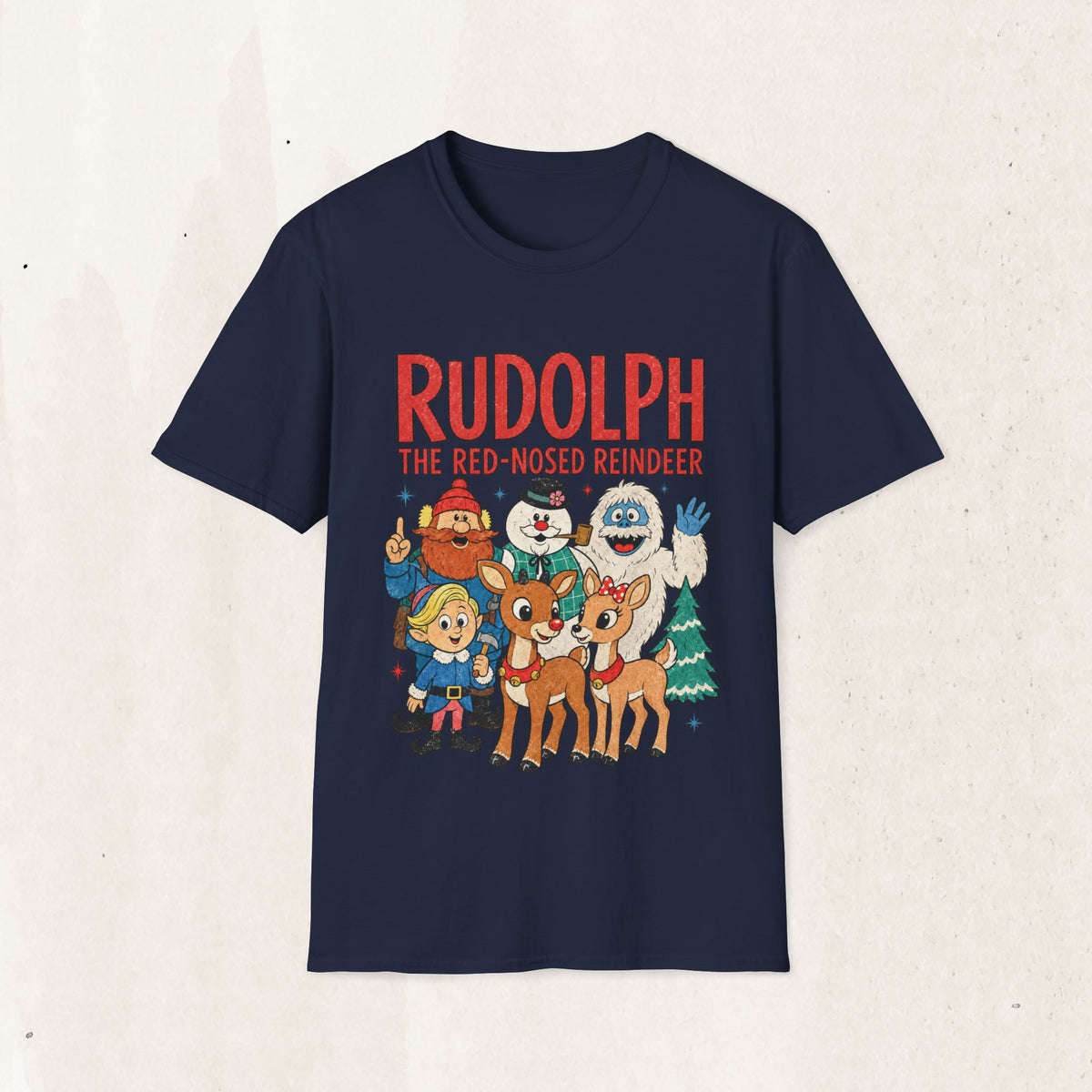 Rudolph The Red-Nosed Reindeer Christmas Tee