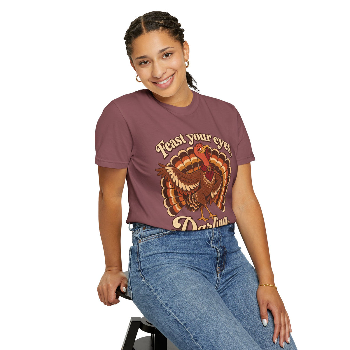 Thanksgiving 'Feast Your Eyes, Darling' Turkey Tee