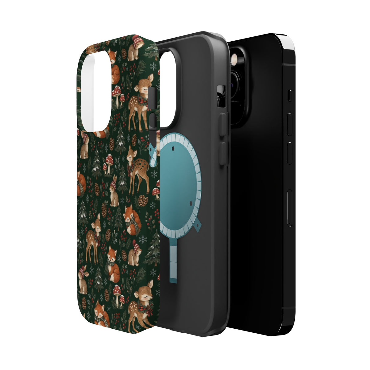 Woodland Fox & Deer MagSafe Phone Case, alternate view