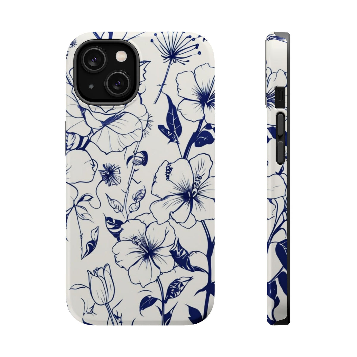 Floral Sketch Magnetic Phone Case