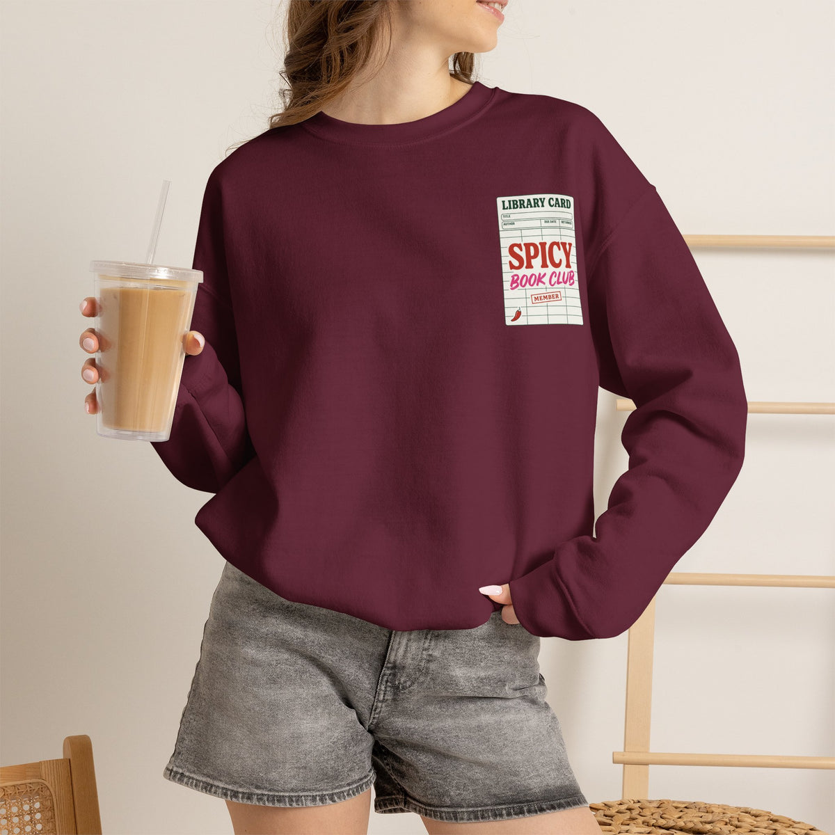 Spicy Book Club Crewneck Sweatshirt Printify