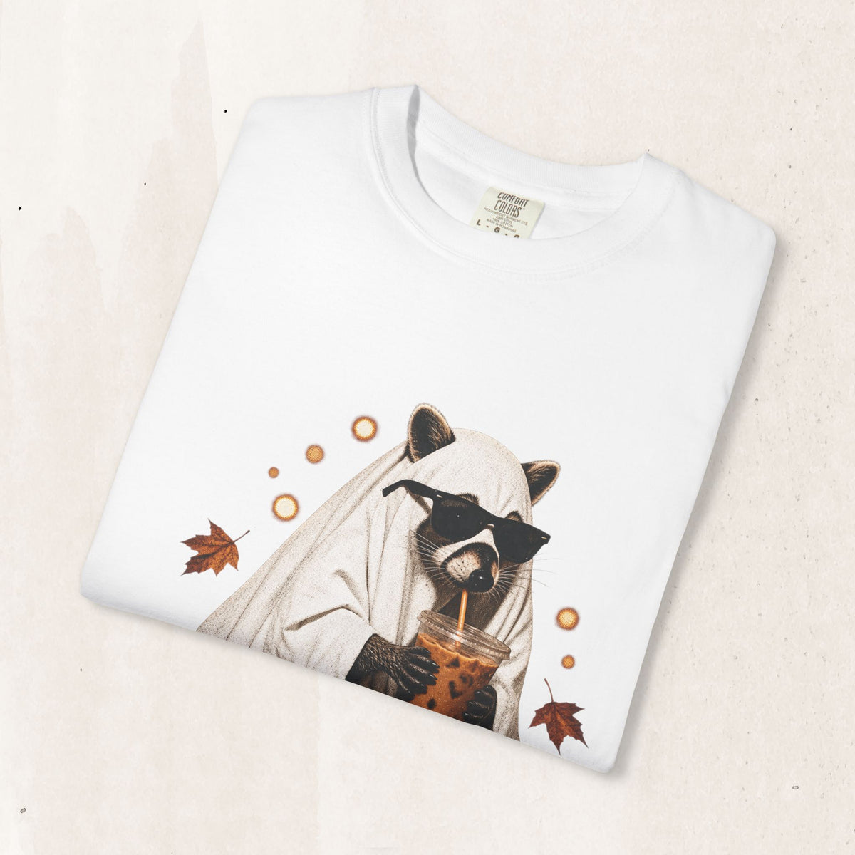 Halloween Raccoon Ghost Costume Tee