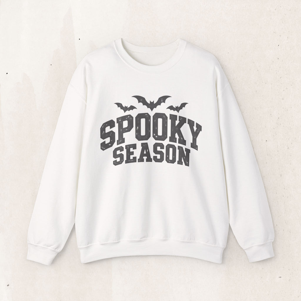 Spooky Season Sweatshirt — Halloween Bat Crewneck