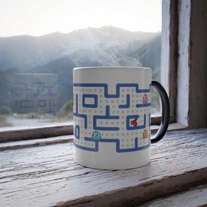 Pac-Man Maze Color-Changing Mug
