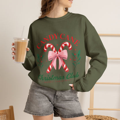 Candy Cane Christmas Club Crewneck Sweatshirt