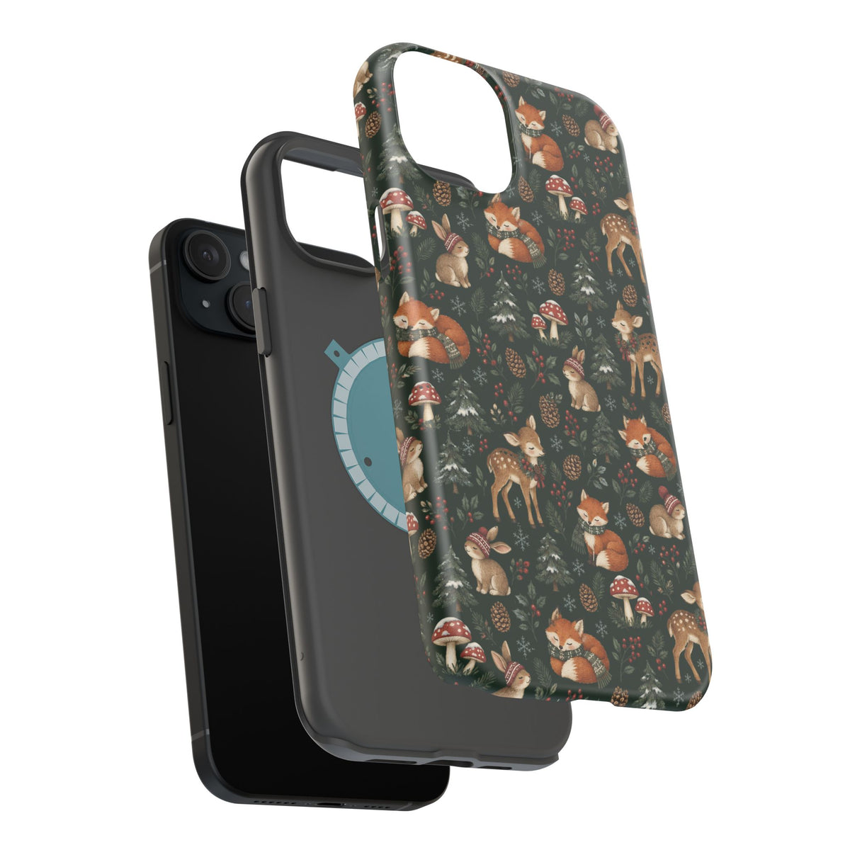 Woodland Fox & Deer MagSafe Phone Case, alternate view