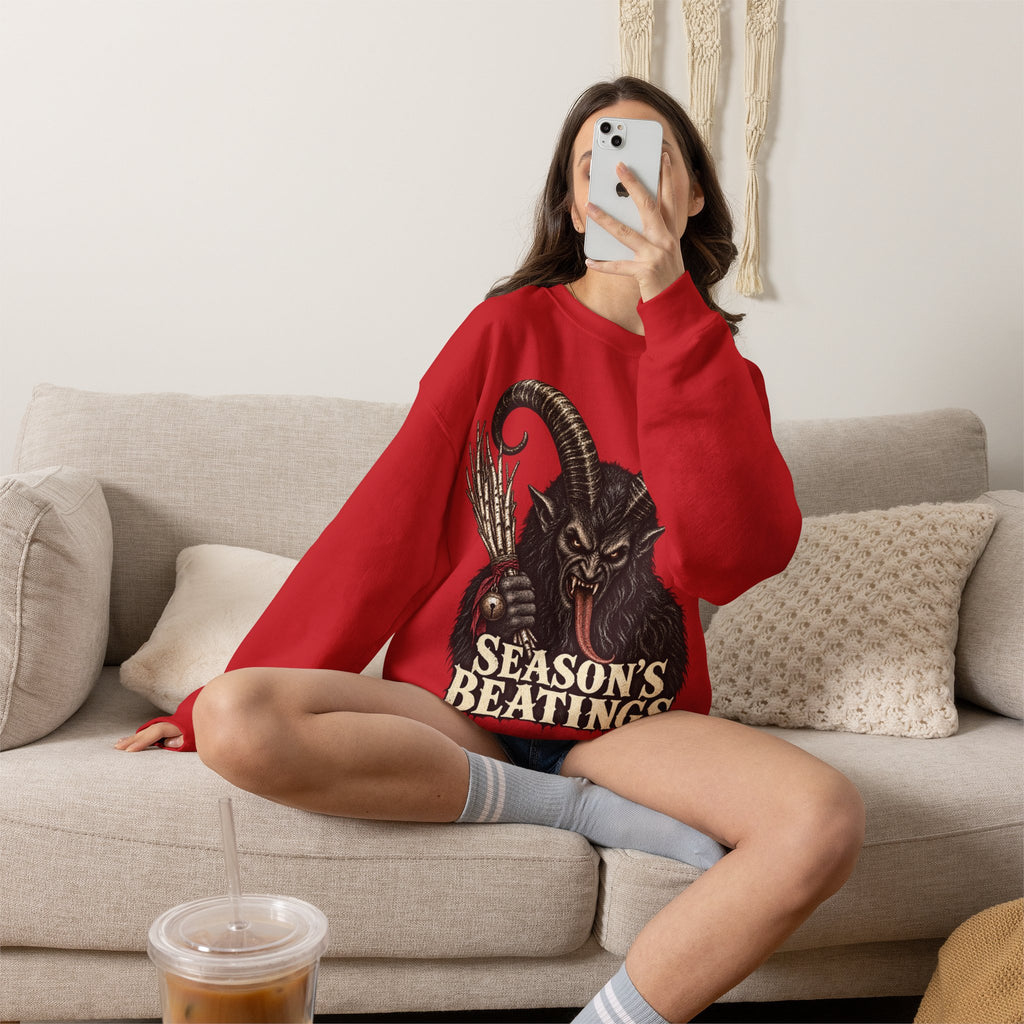 Krampus Christmas Crewneck Sweatshirt