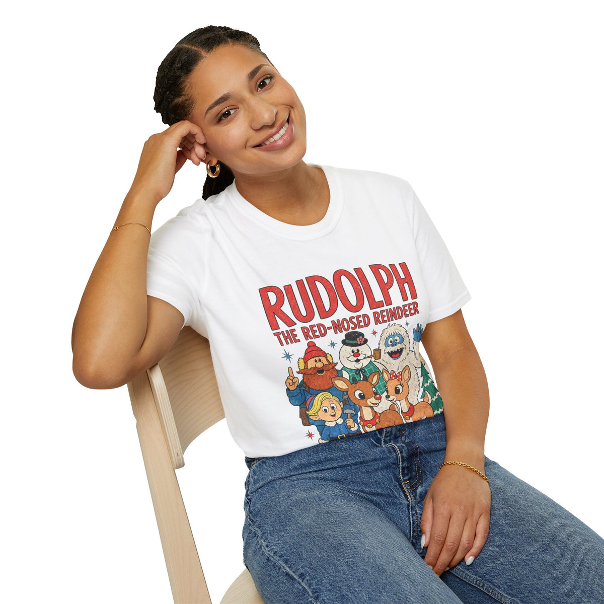 Rudolph The Red-Nosed Reindeer Christmas Tee