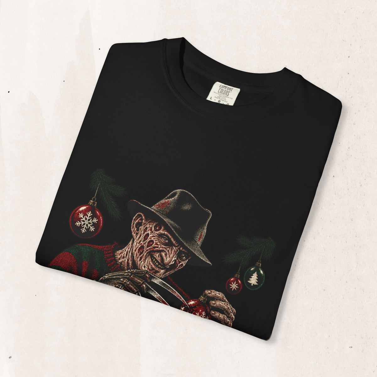 Freddy Krueger "Sleigh My Name" Christmas Tee