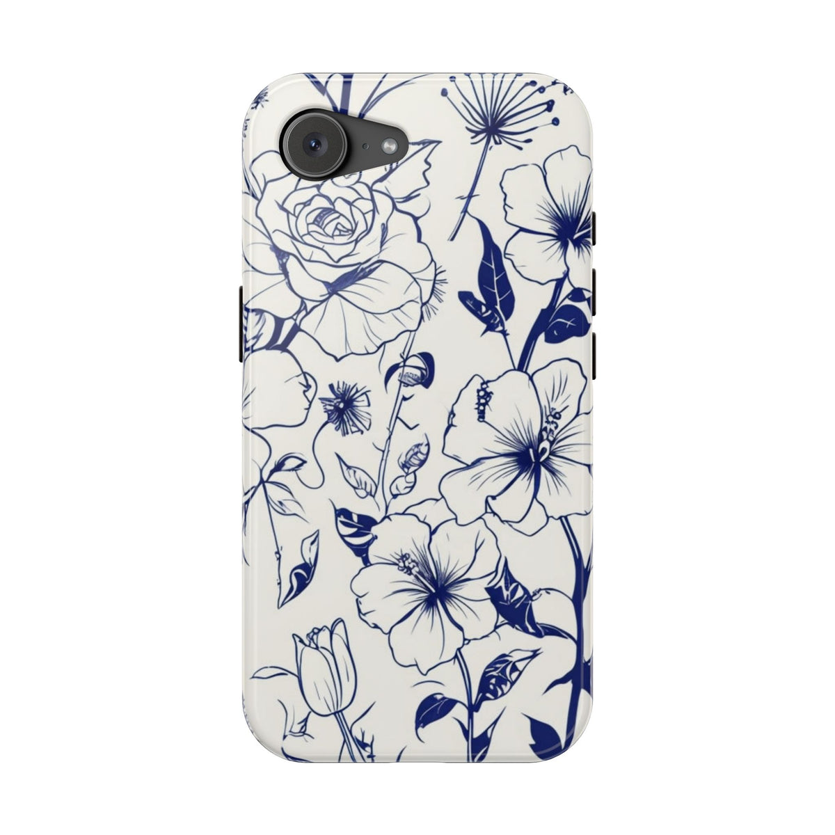Floral Sketch Magnetic Phone Case, alternate view