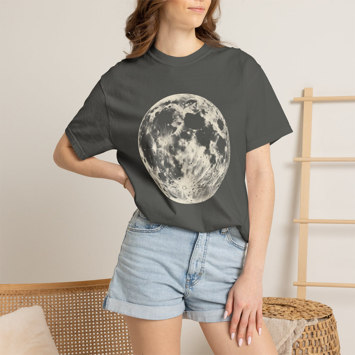 Moon Phase Graphic Tee in Pepper, alternate view