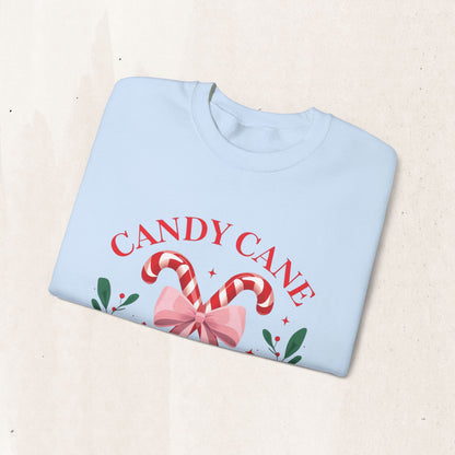 Candy Cane Christmas Club Crewneck Sweatshirt