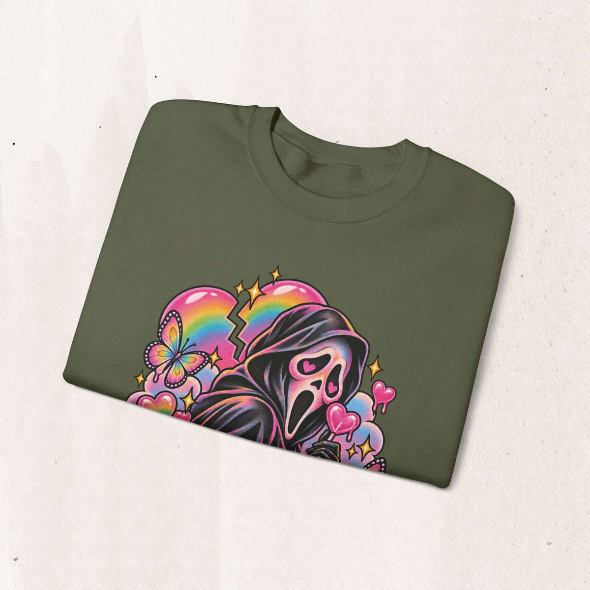 Ghostface Rainbow Crewneck Sweatshirt