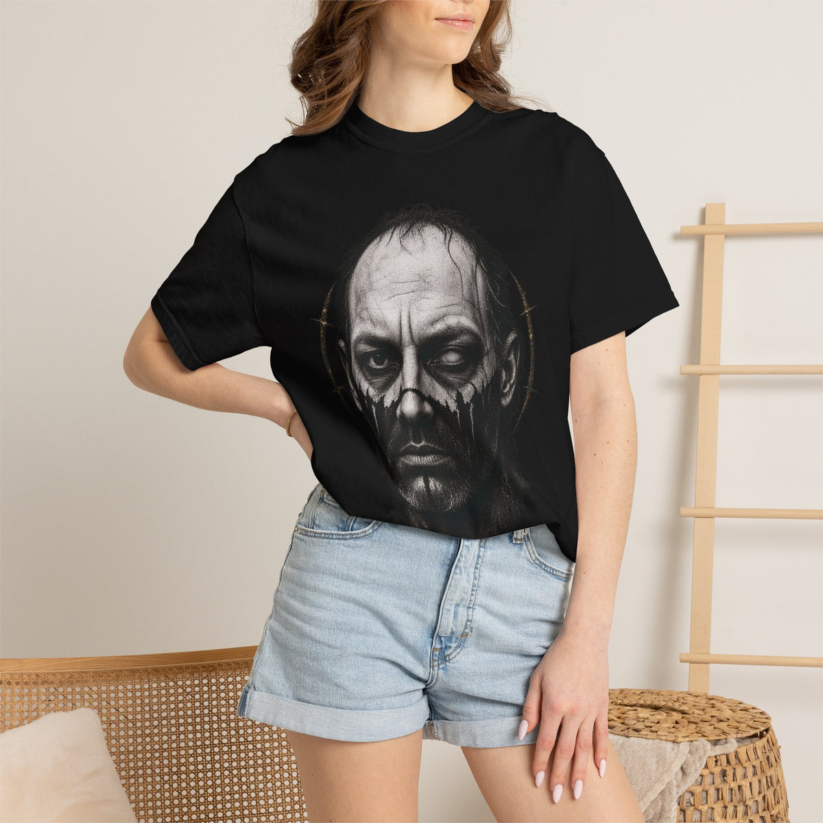 Dark Faced Man Graphic Tee