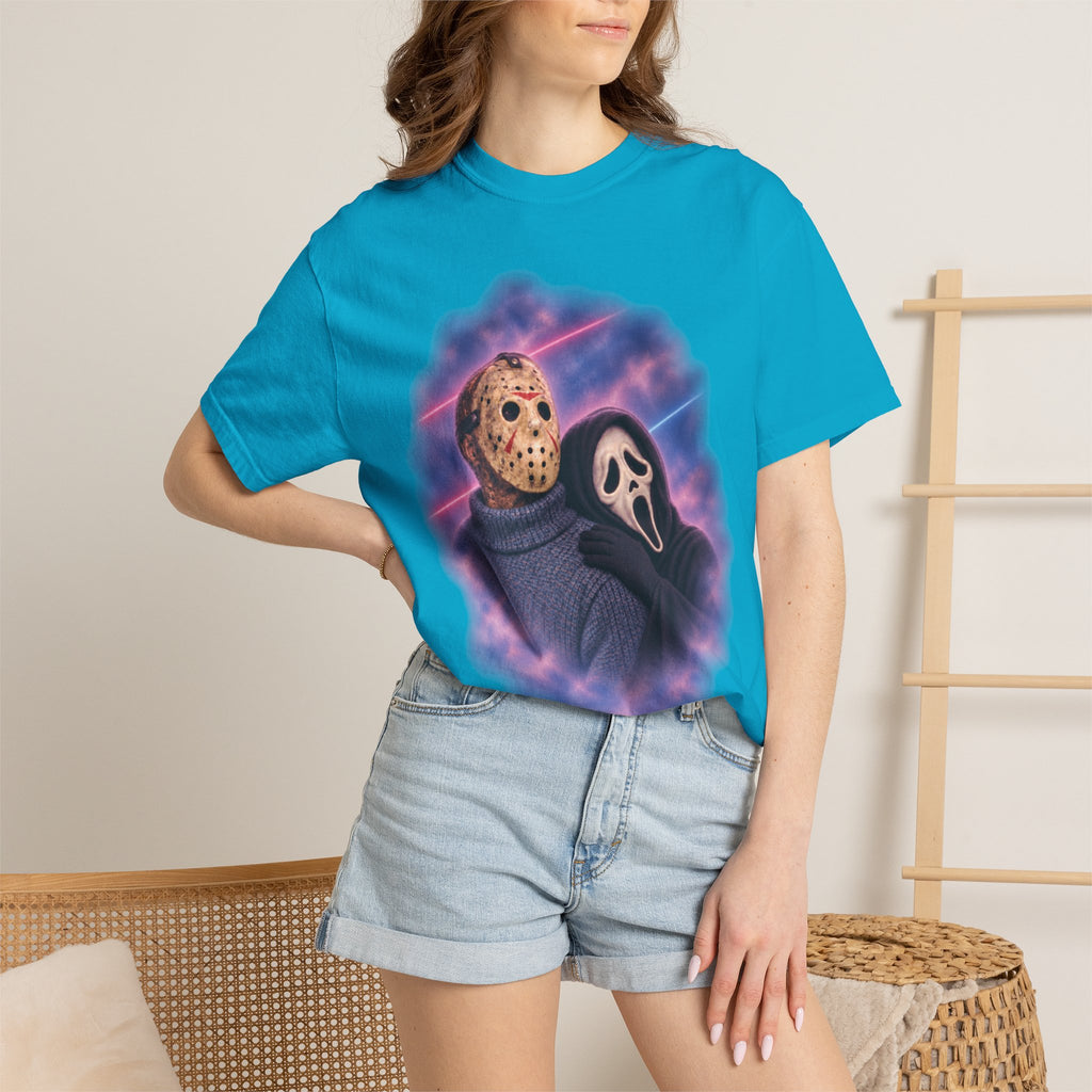 Jason Vorhees & Ghostface 80's Portrait Tee