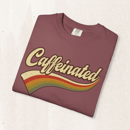 Caffeinated Retro Stripe Tee