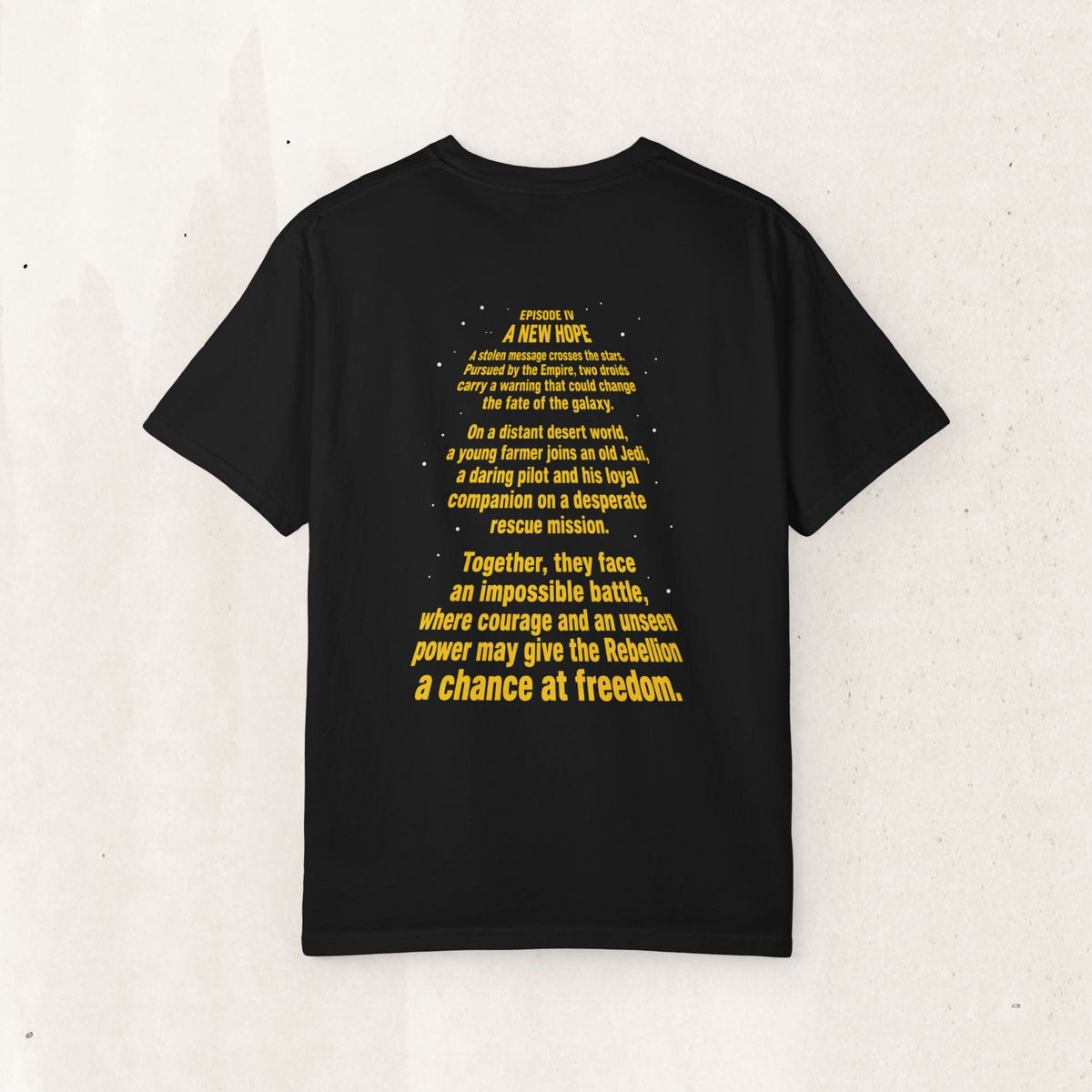 Star Wars A New Hope Quote Graphic Tee in Black, alternate view
