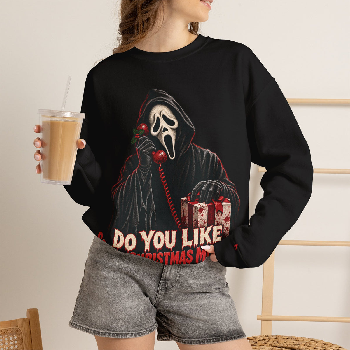 Ghostface "Do You Like Scary Movies?" Crewneck Sweatshirt