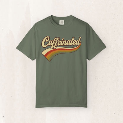 Caffeinated Retro Stripe Tee