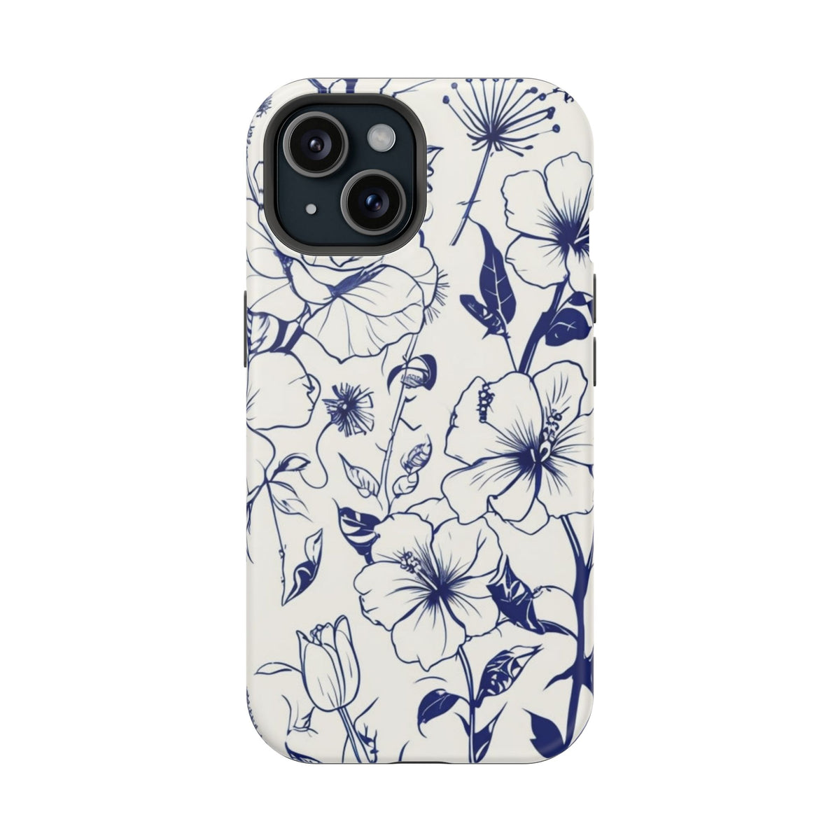 Floral Sketch Magnetic Phone Case, alternate view