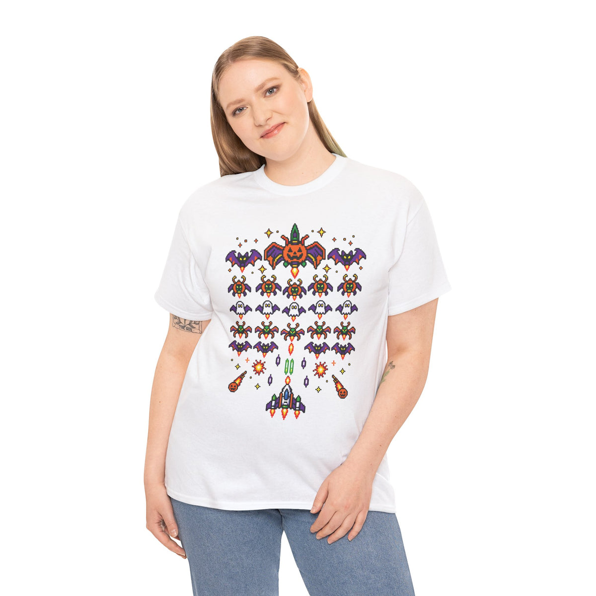 Halloween Galaga Graphic Tee