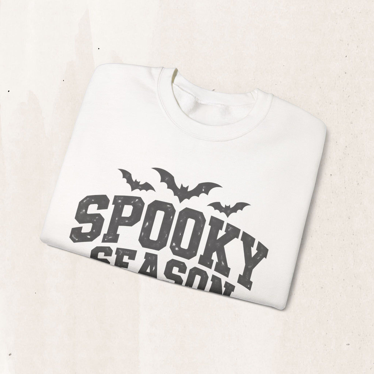 Spooky Season Sweatshirt — Halloween Bat Crewneck