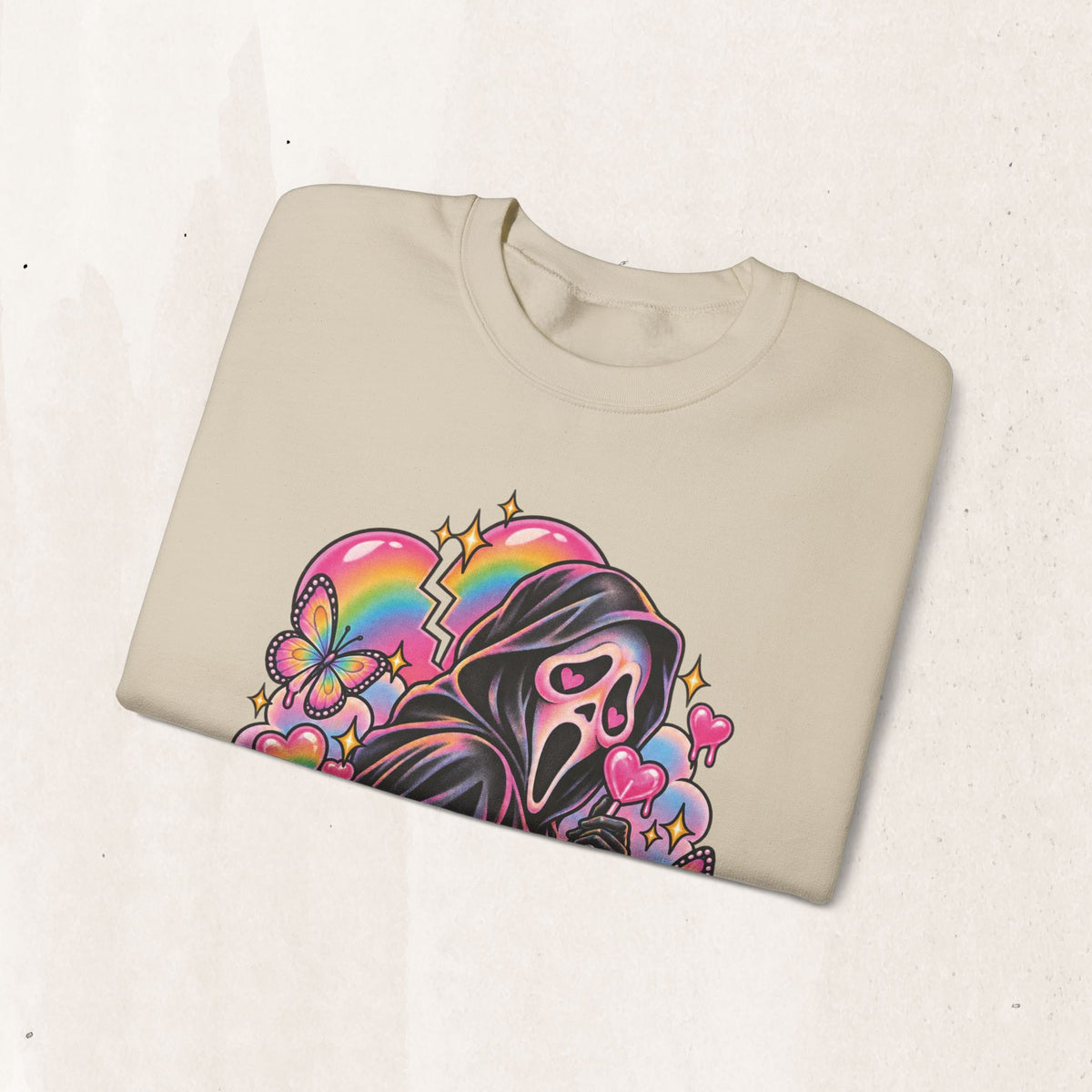 Ghostface Rainbow Crewneck Sweatshirt