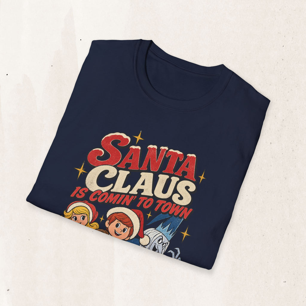 Santa Claus Is Comin' To Town Christmas Tee
