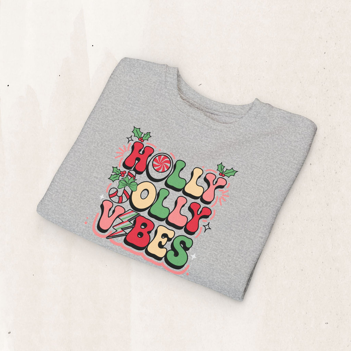 Holly Jolly Vibes Toddler Sweatshirt