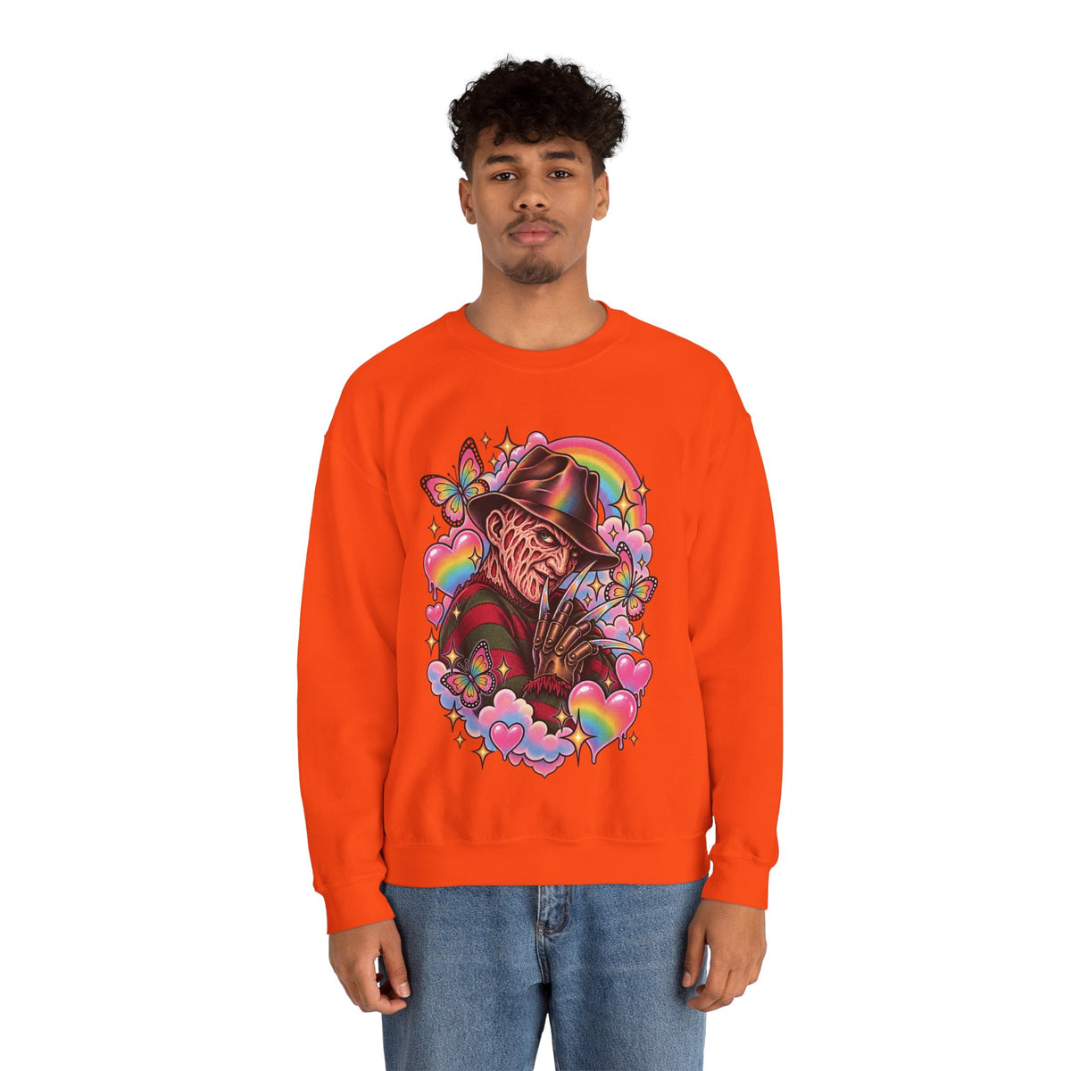 Freddy Krueger Rainbow Crewneck Sweatshirt