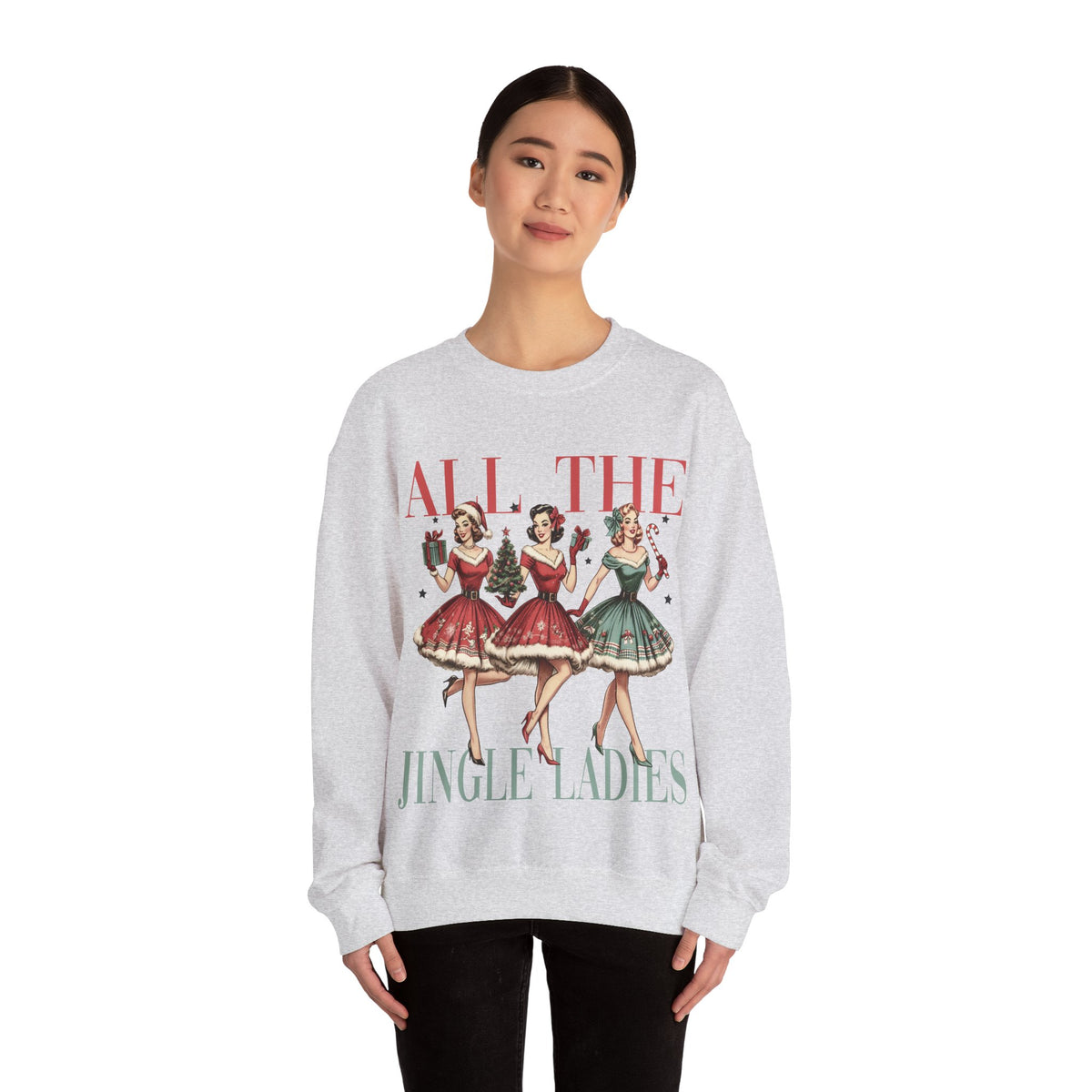 All the Jingle Ladies Christmas Crewneck Sweatshirt – photo 5