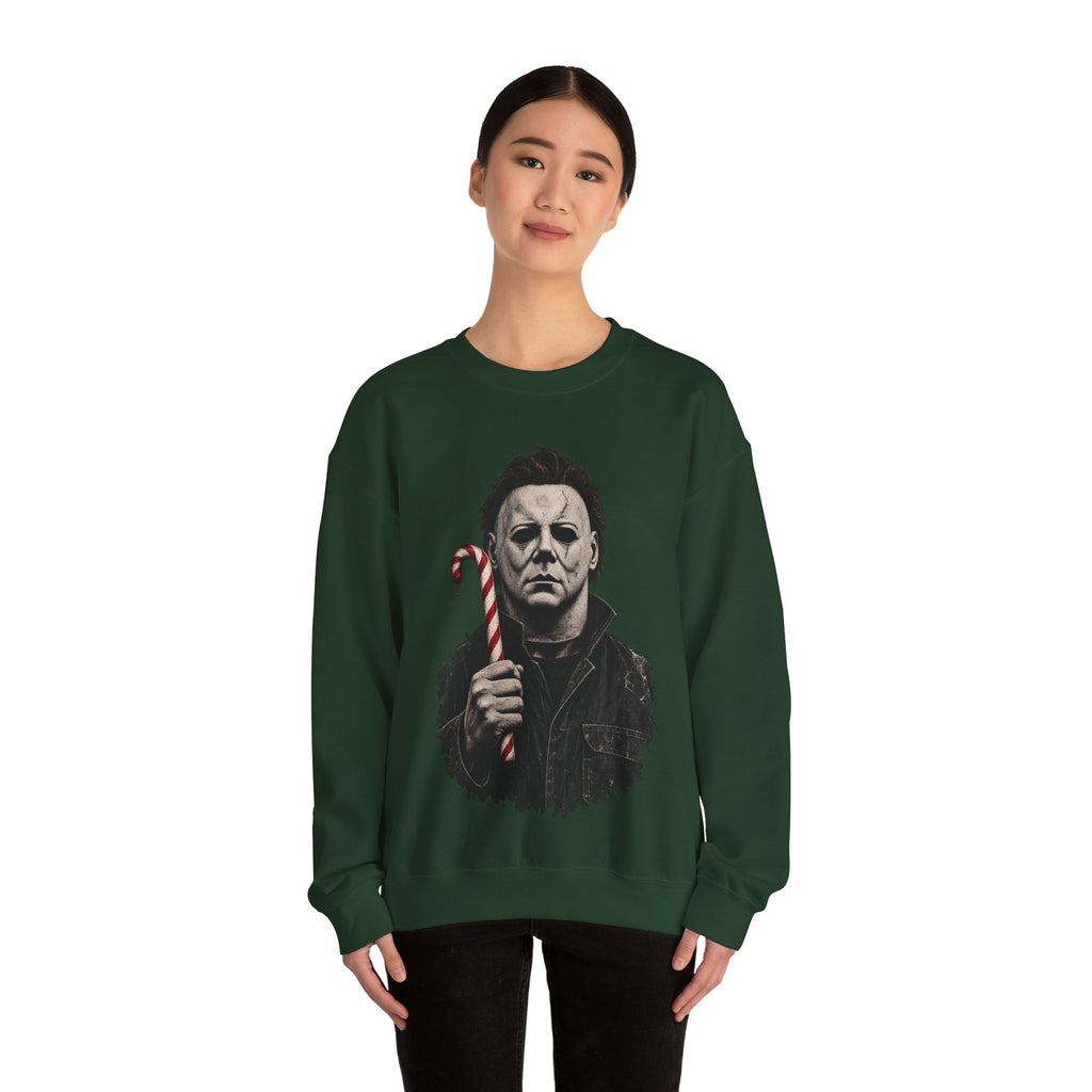 Michael Myers Candycane Crewneck Sweatshirt
