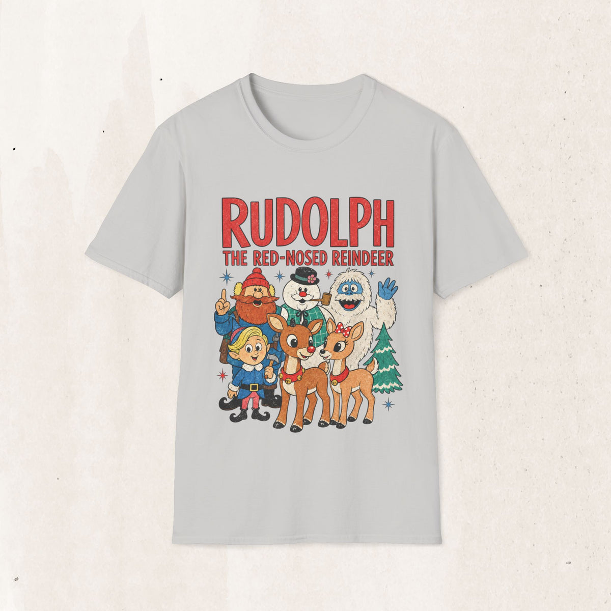 Rudolph The Red-Nosed Reindeer Christmas Tee
