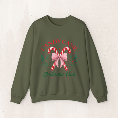 Candy Cane Christmas Club Crewneck Sweatshirt