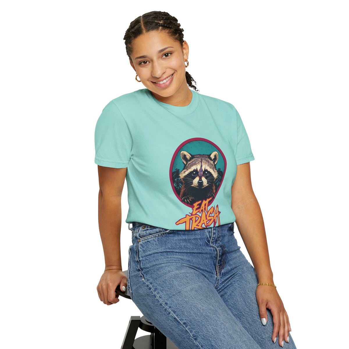 Raccoon 'Eat Trash' Graphic Tee