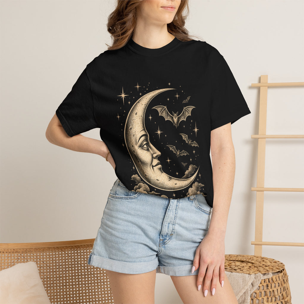 Crescent Moon & Bats Tee