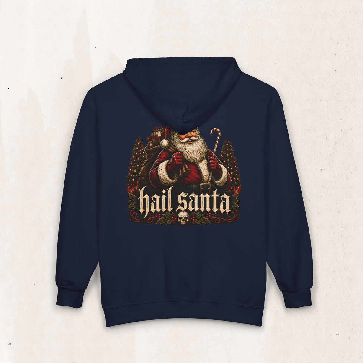 Hail Santa Full-Zip Hoodie - Wicked Thread Society