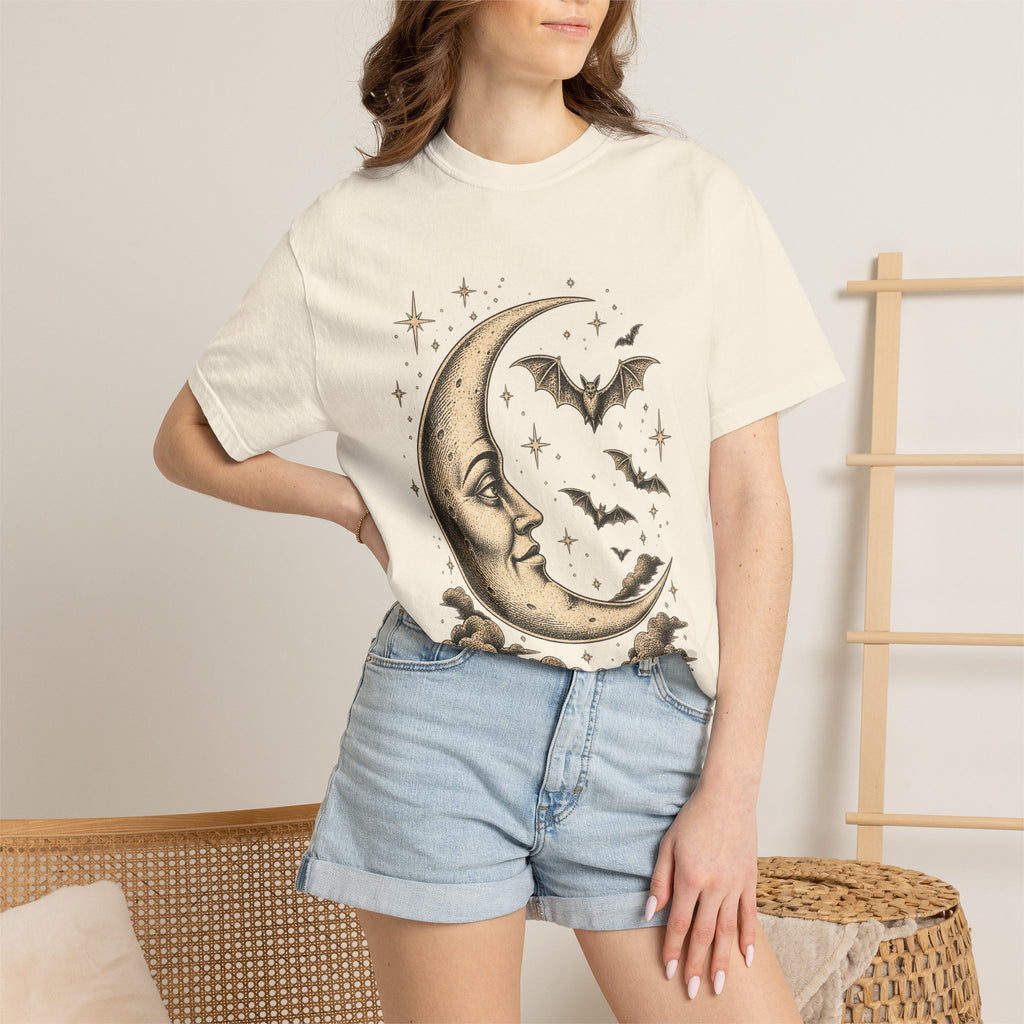 Crescent Moon & Bats Tee