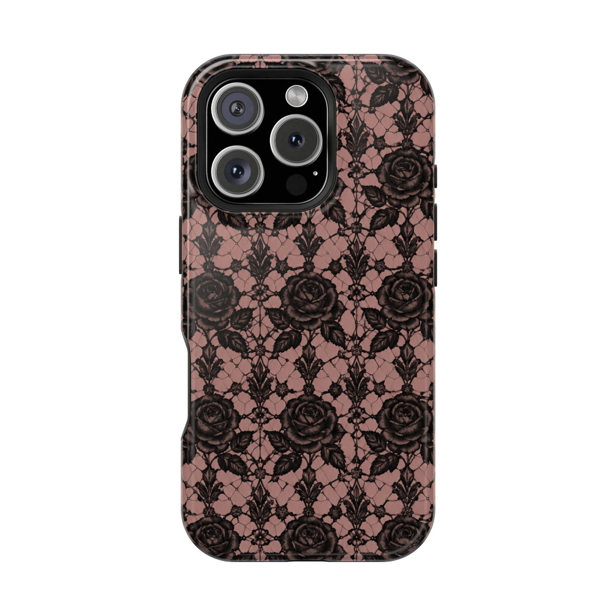 Vintage Black Rose Phone Case, alternate view