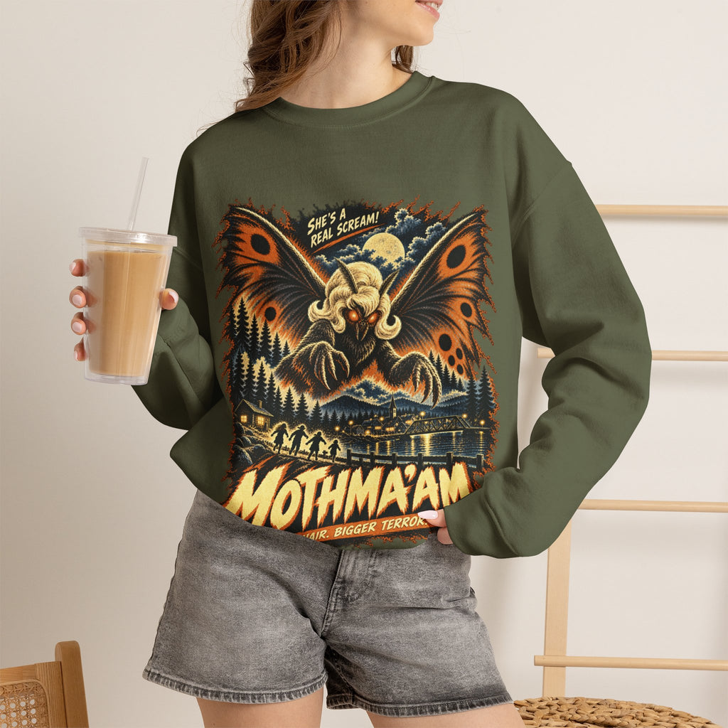 Mothmaam Retro Monster Crewneck Sweatshirt