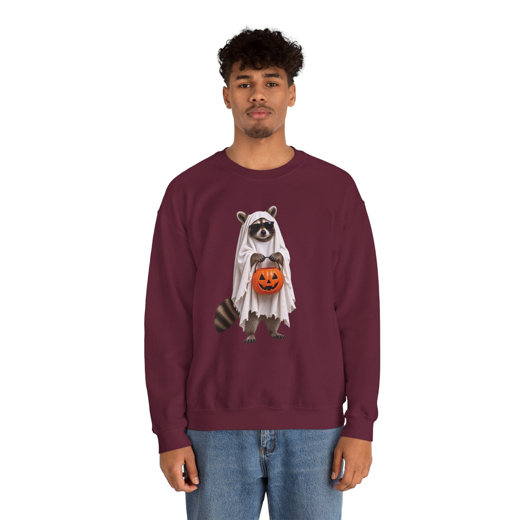 Halloween Raccoon Crewneck Sweatshirt