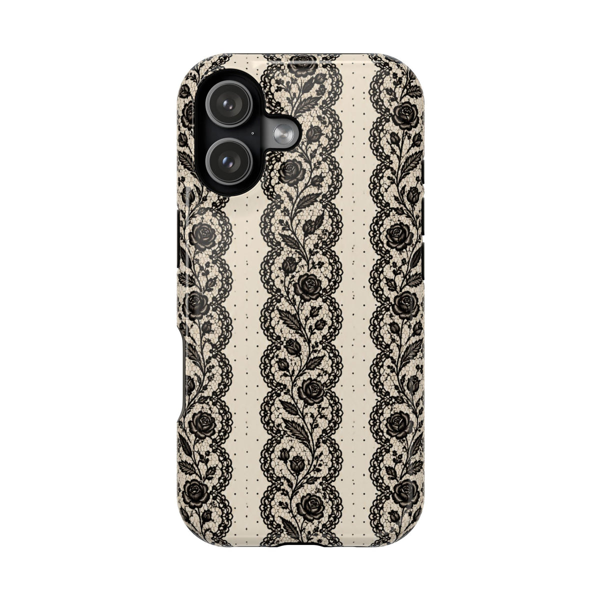 Lace Stripes Magnetic Phone Case, alternate view