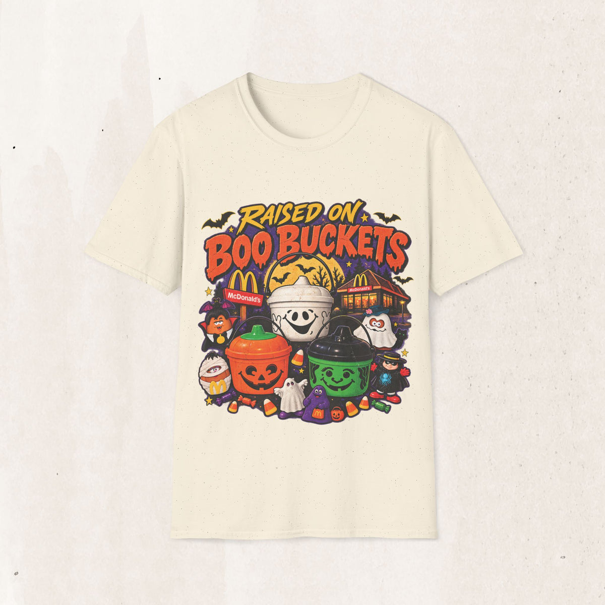 Halloween "Raised on Boo Buckets" Tee