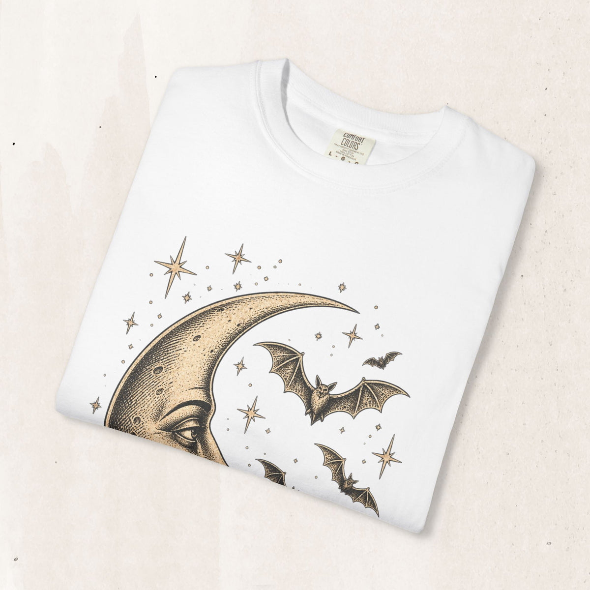 Crescent Moon & Bats Tee