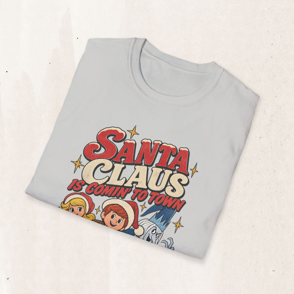 Santa Claus Is Comin' To Town Christmas Tee