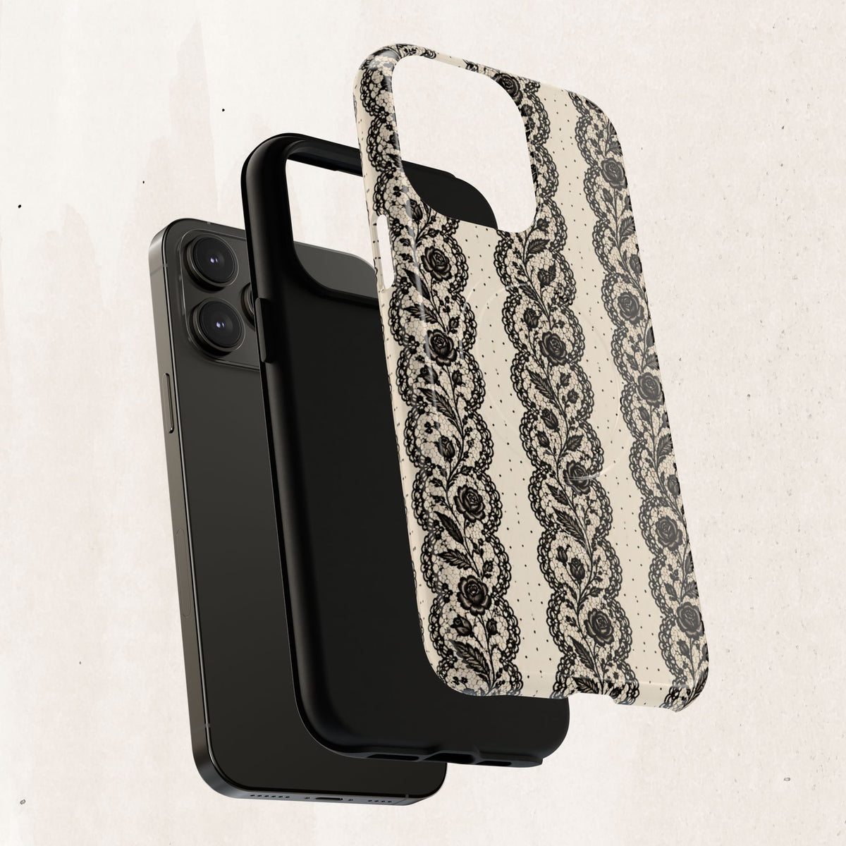 Lace Stripes Magnetic Phone Case