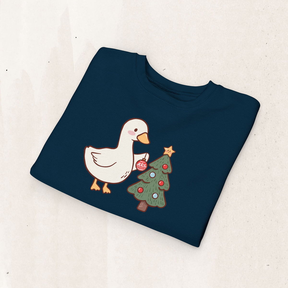 Decorating Duck Toddler Christmas Sweatshirt