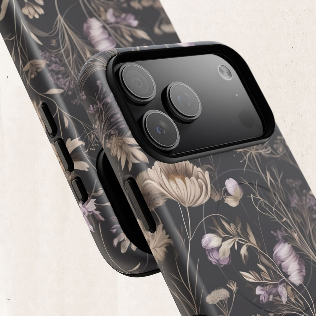 Floral Noir Tough Magnetic Phone Case
